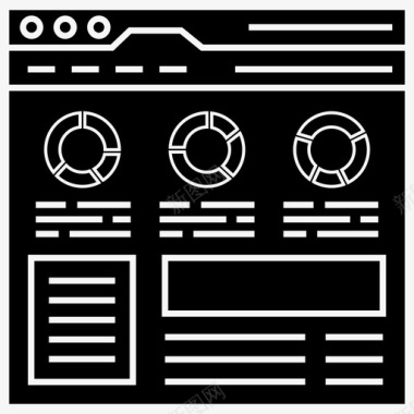 布局图标数据分析商业智能仪表板搜索引擎优化图标图标