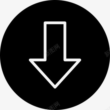V箭头箭头V形方向图标图标