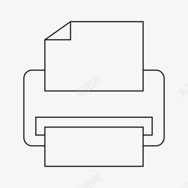 日记纸张打印机设备办公室图标图标