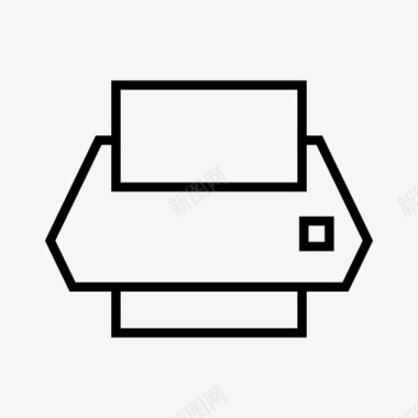 科技感线路打印机设备文档图标图标