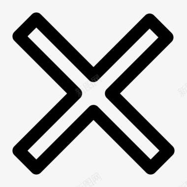 材料交叉取消删除图标图标
