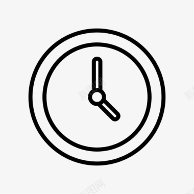 钟表正方形时间和日期图标图标