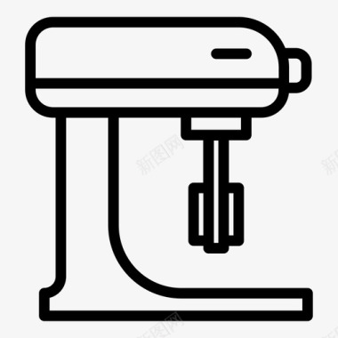西式蛋糕面团搅拌机电器蛋糕图标图标