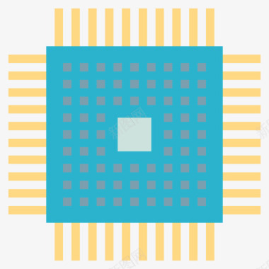 石油处理处理器计算机45扁平图标图标