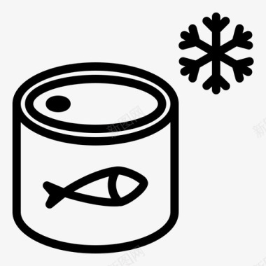 海鲜产品冷冻食品包装产品图标图标