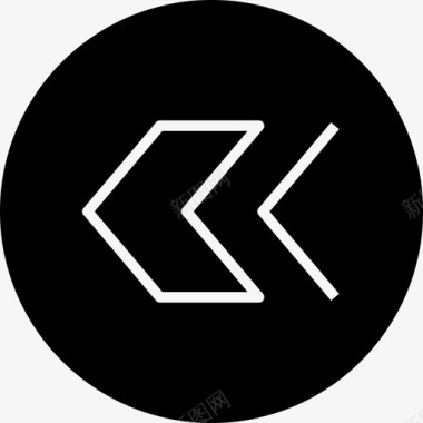 V箭头箭头V形方向图标图标