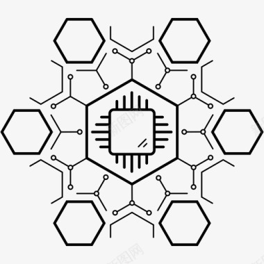 超级计算机人工智能处理器超级计算机图标图标