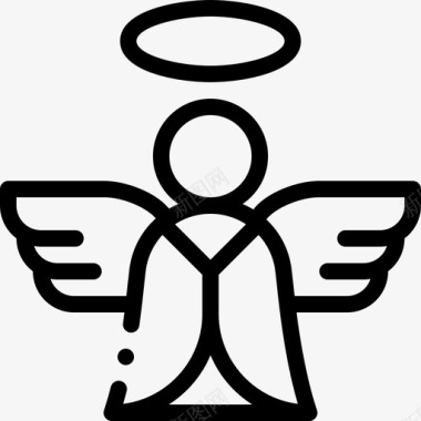 天使天使复活节第8天直系图标图标