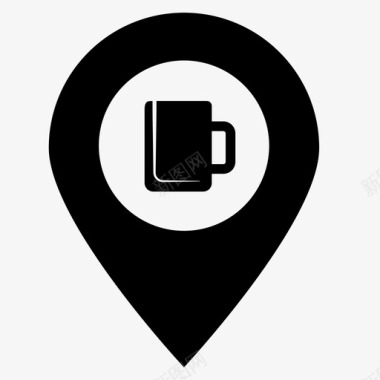 咖啡厅地理位置咖啡厅位置咖啡厅标志图标图标