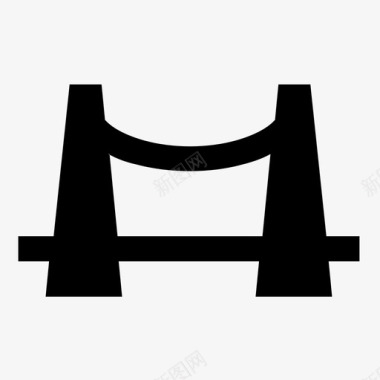 桥梁素材桥梁建筑城市图标图标