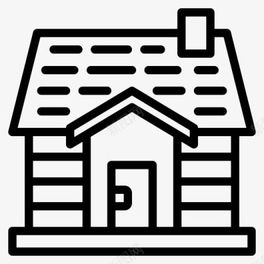 旅游村庄家房子图标图标