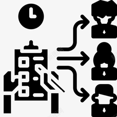 合作艺术字管理领导经理图标图标