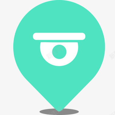 信用卡机定位-半球机图标