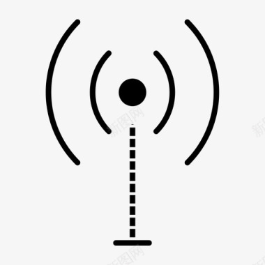 公司开业背景信号塔连接互联网图标图标