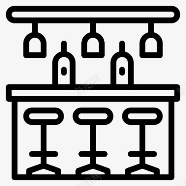 玻璃灯罩酒吧酒类饮料图标图标