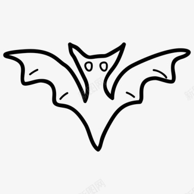 蝙蝠飞行蝙蝠万圣节蝙蝠图标图标