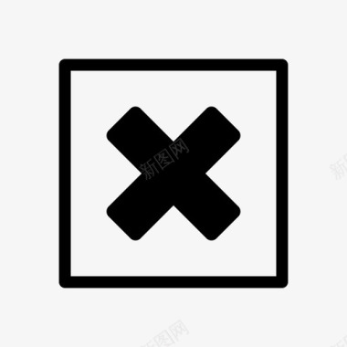 字母x按钮取消图标图标