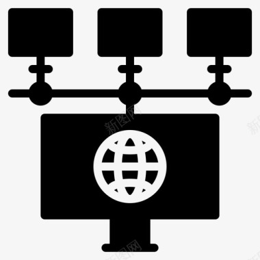 立体企业标识网站元素互联网图标图标