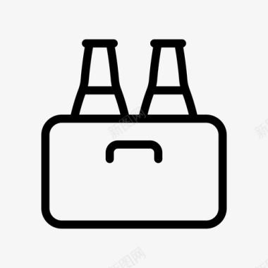 啤酒盒饮料包装图标图标