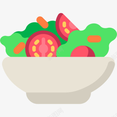 平淡沙拉纯素食品5平淡图标图标
