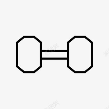 举哑铃锻炼哑铃二头肌健美图标图标