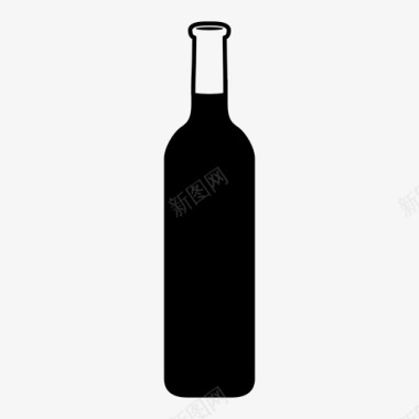 乡村酒瓶乡村葡萄图标图标