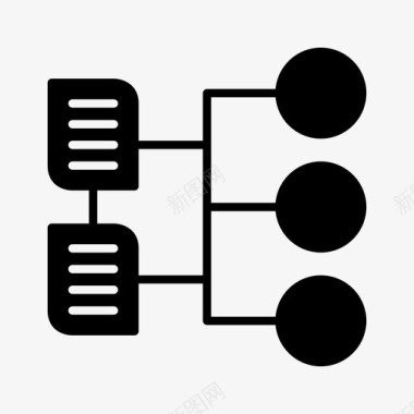 SEO和Web工作流站点地图引擎优化图标图标