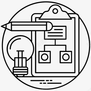 方案商业计划商业策略剪贴板图标图标