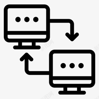 数据同步在线数据同步数据转换数据交换图标图标