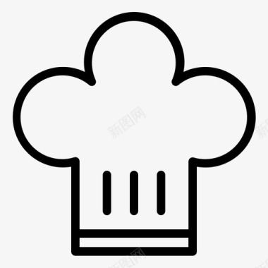 烹饪厨师烹饪帽子图标图标