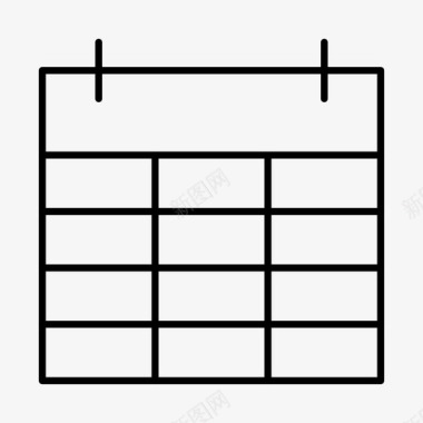 日期新鲜日历日期材料细线集2图标图标