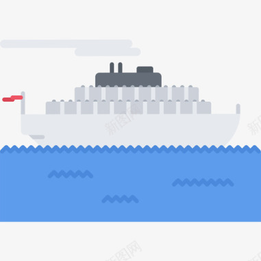 150PPI船运输150扁平图标图标