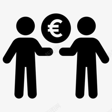 火焰欧元图标欧元协议货币图标图标