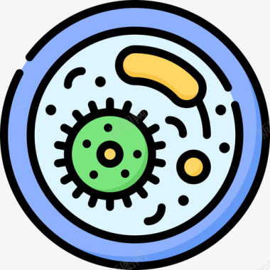 结构生物学生物学学院10线性颜色图标图标