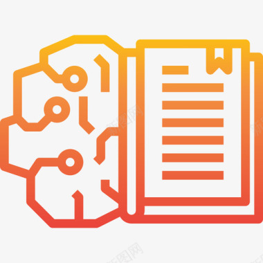 环保知识知识大脑概念6梯度图标图标