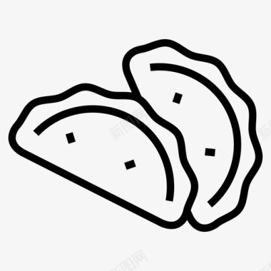 饺子包子中式图标图标