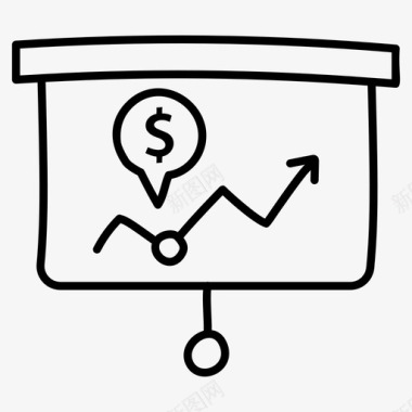 业务分析图形表示统计显示图标图标