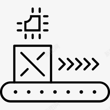 生产零件处理器avtomatika货物图标图标