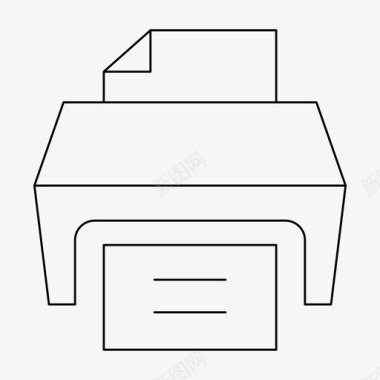 请帖打印打印机设备办公室图标图标