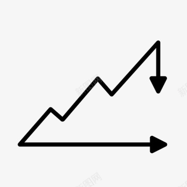 双机翼箭头方向导航图标图标