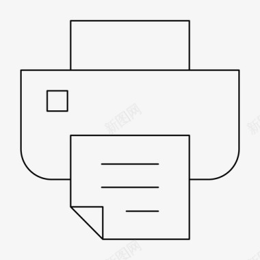 请帖打印打印机设备办公室图标图标