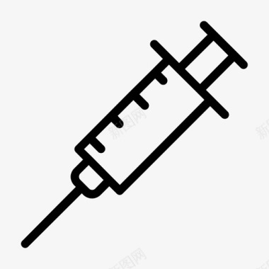 医疗注射器注射器注射药物图标图标