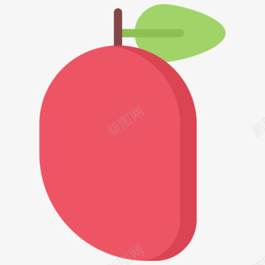 芒果水果和蔬菜40平铺图标图标