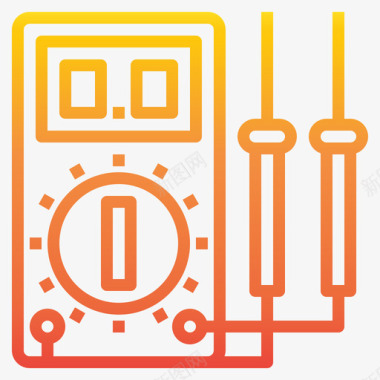 网格装置万用表电子装置17梯度图标图标