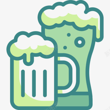 啤酒饮料26双色调图标图标