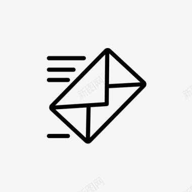 扁平商务人物邮箱-email图标