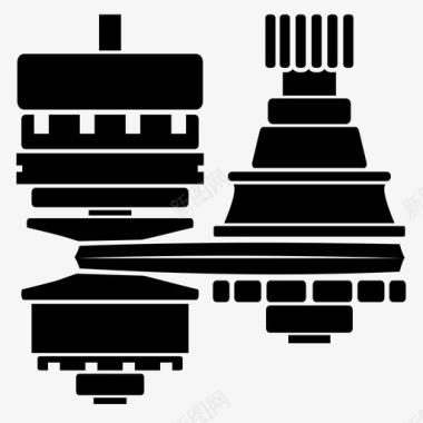 变速器无级变速器汽车自动变速器汽车图标图标