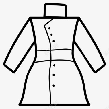 下雪天保暖女装外套女式外套服饰图标图标
