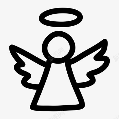 天使天使天使的翅膀图标图标