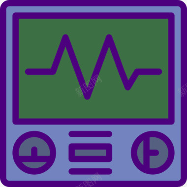 粉色心电图心电图医学186线性颜色图标图标